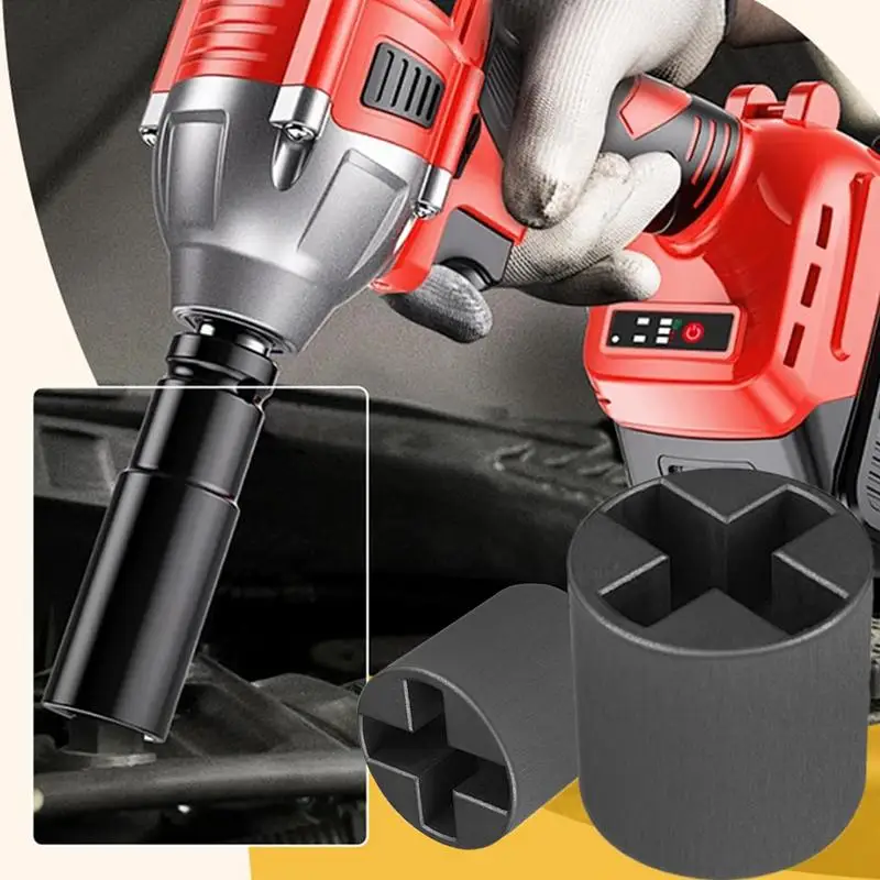 

Jack Socket Adapter Trailer Drill Attachment Portable Easy-install Rust-proof Steel RV Leveling Tool For Travel Truck Bed Long