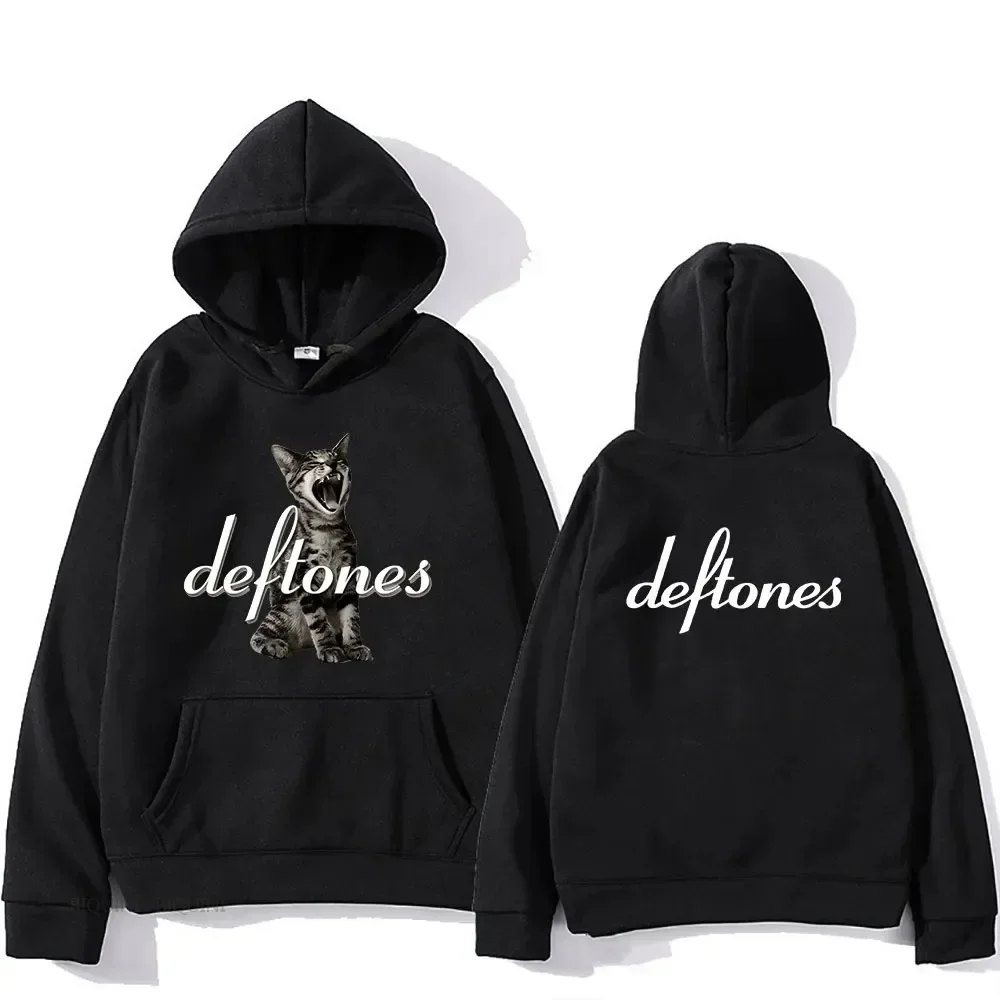 New Deftones Around The Fur Tour Band Hoodie Punk Retro Pullover Hip Hop Band Hooded Streetwear Cotton Hoodie Sweatshirt Clothes