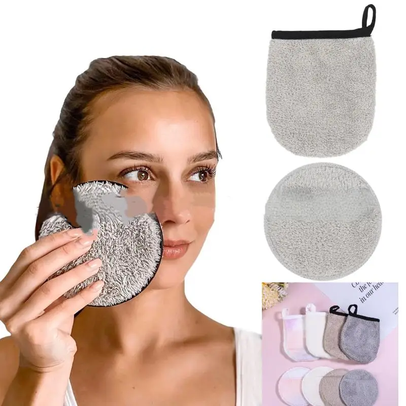 

Makeup Remover Cleansing Gloves Reusable Soft Microfiber Face Care Towel Beauty Facial Cleansing Cloth Skin Care