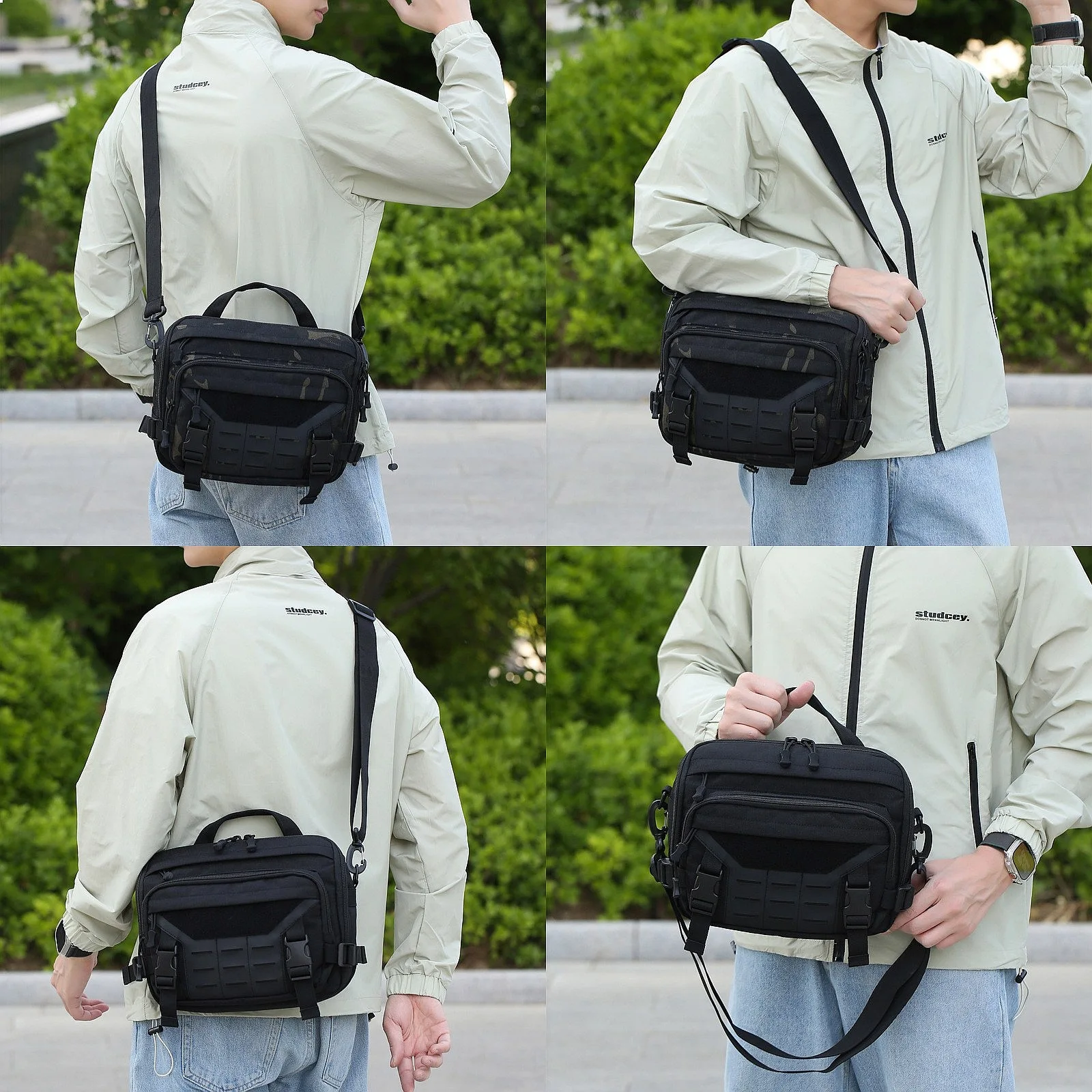 Tactical Climbing Bag Molle Large Messenger Outdoor Travel Sports Commuting Camping Shoulder Crossbody Bags Weekend Trip Handbag