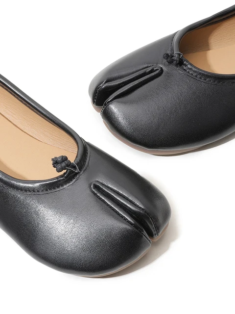 Spring Women's Split Toe Ballet Flats Soft PU Slip On Loafers Comfortable Casual Walking Shallow Mouth Daily Shoes for Ladies 5 Spring Women's Split Toe Ballet Flats Soft PU Slip On Loafers Comfortable Casual Walking Shallow Mouth Daily Shoes for Ladies 5