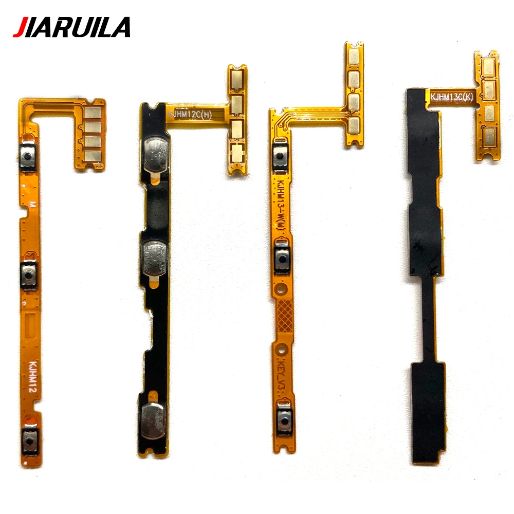 50Pcs，NEW Power on/off Volume Key Button Flex Cable Ribbon For Xiaomi Redmi 14C 13 13C 12 12C 10X 4G 5G 10A 10C 10 2022 10 Prime