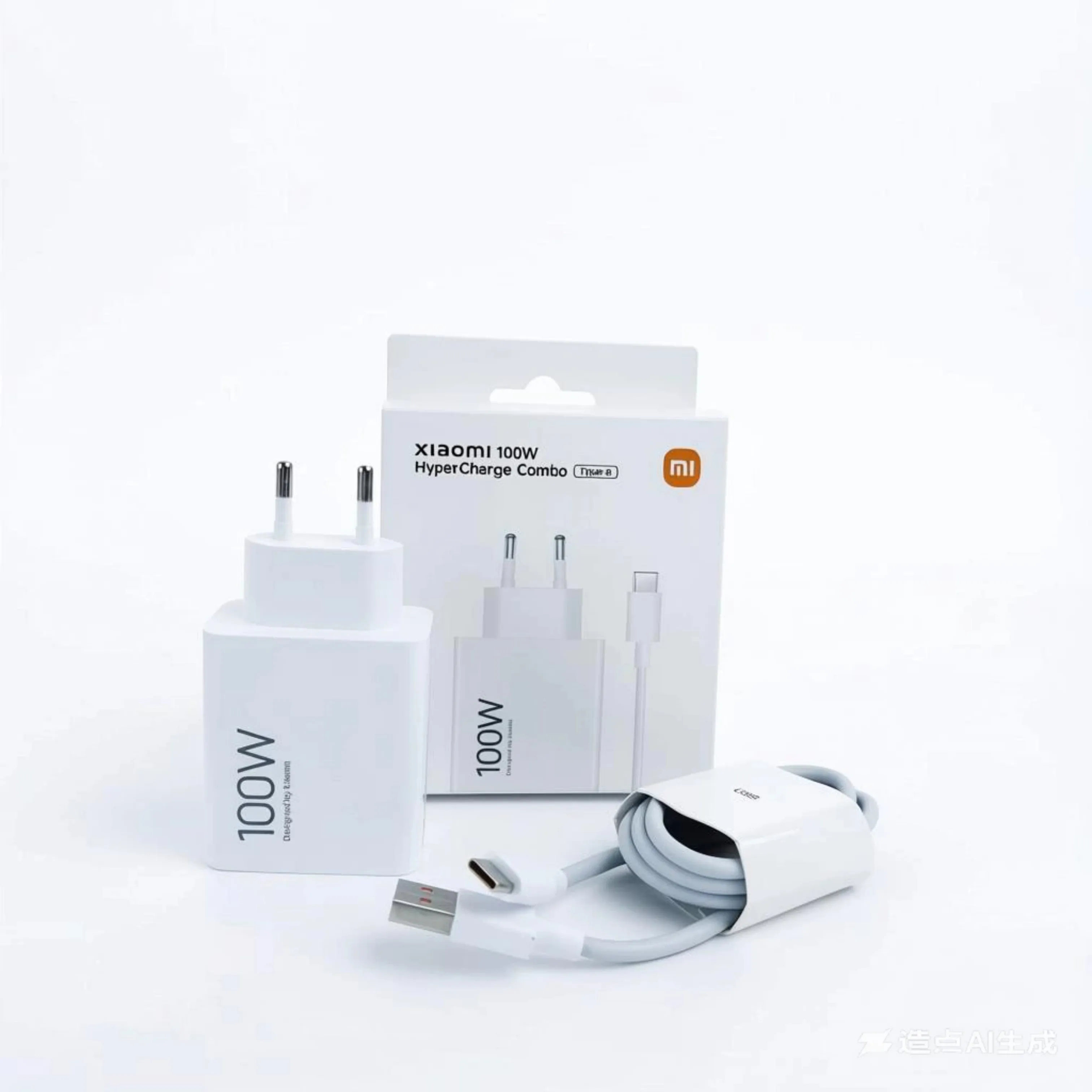 

Зарядное устройство Xiaomi 100W EU Turbo Fast Charger для Redmi Note 15, 14, 13 Pro, Pro+, K90, K80 Pro, адаптер быстрой зарядки EU, кабель USB 6A для Mi 17, 15, Poco