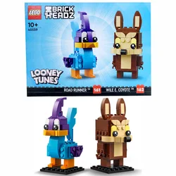 LEGO 40559BB Bird and Twisted Heart Wolf Boy and Girl Collage Building Block Square Head Toy