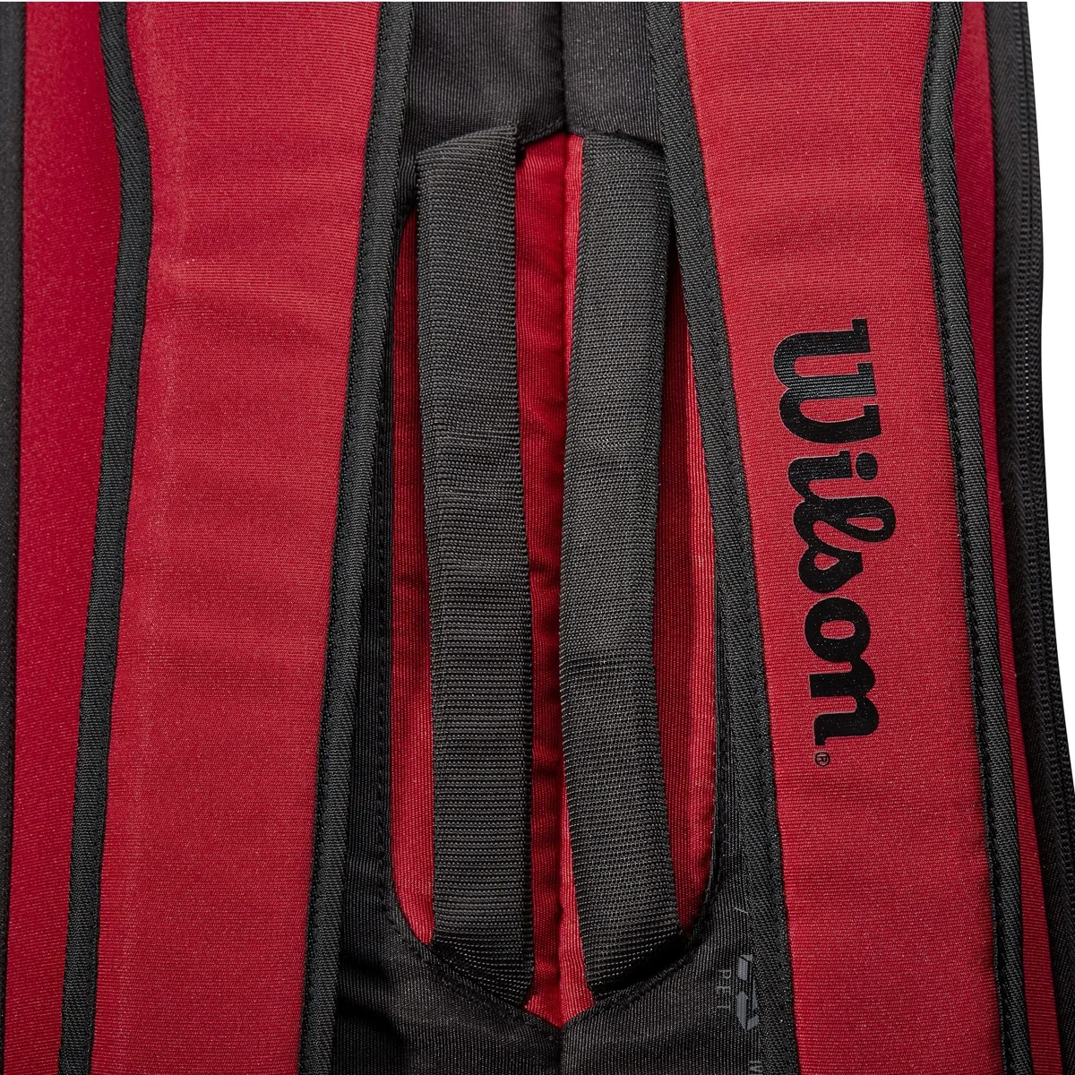 Wilson borsa da Tennis con Logo in rilievo Clash V2 Super Tour per 6 racchette zaino per racchetta con conchiglia per animali domestici con scomparto per termoprotezione rosso