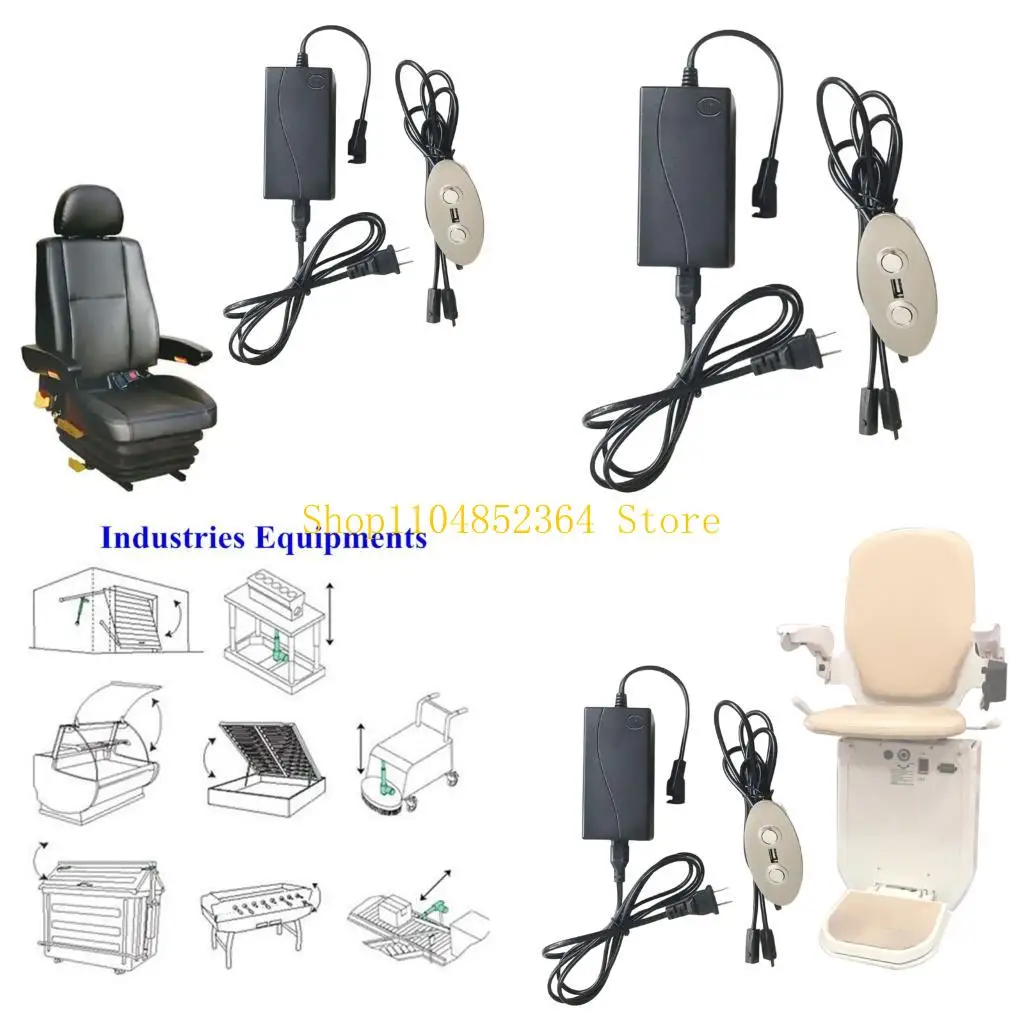 

652F Strong Metal Line Actuator Controllers ABS Mounting Rings Easy Setups Wire Controllers for Commerial Use