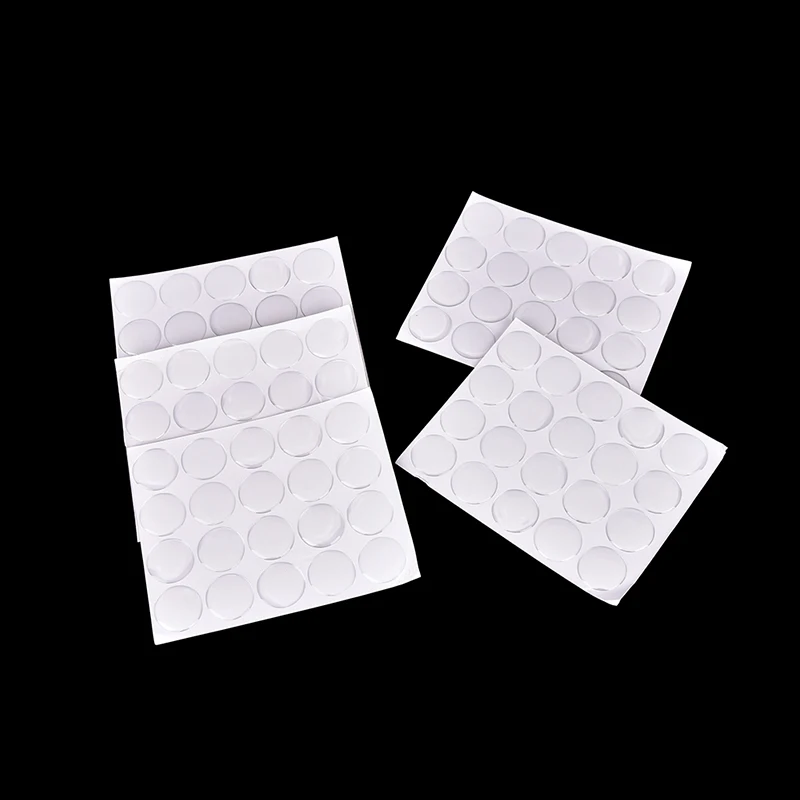 100Pcs 1 Inch Round 3D Crystal Clear Epoxy Adhesive Circles Dome Sticker Bottle Cap Resin Seal Stickers Craft Decoration