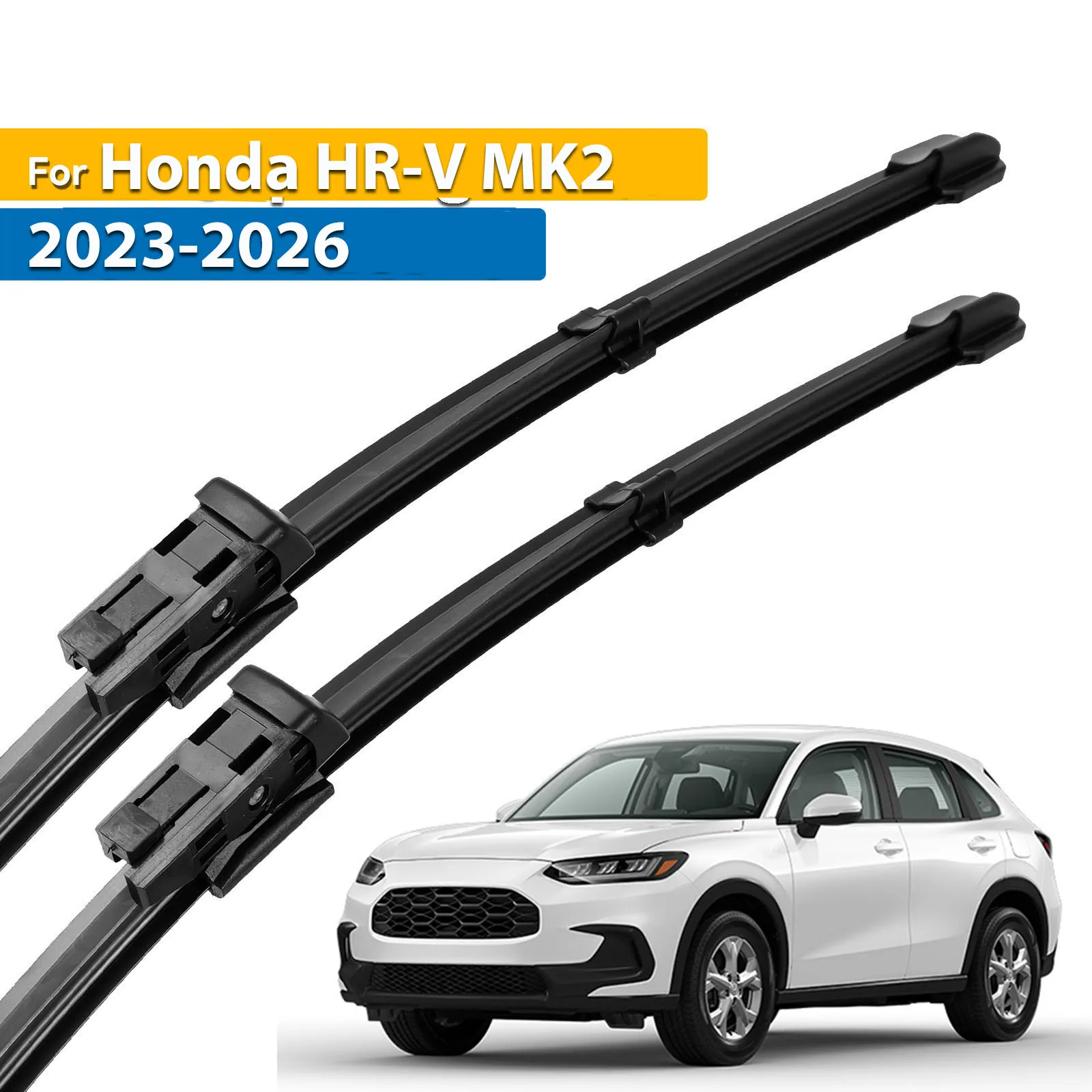 Erick's ممسحة LHD شفرات الممسحة الأمامية لهوندا HRV HR-V 2 2023 -2026 الزجاج الأمامي نافذة نظيفة فرش المطر 26 "+ 18"