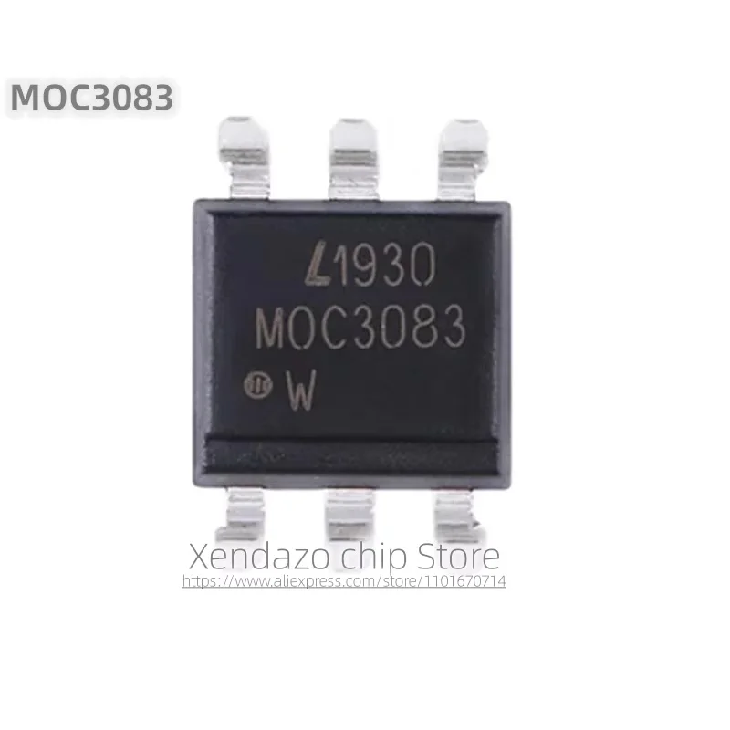 10pcs/lot MOC3083S-TA1 MOC3083 SOP-6 package Original genuine Three terminal bidirectional thyristor output Optocoupler chip