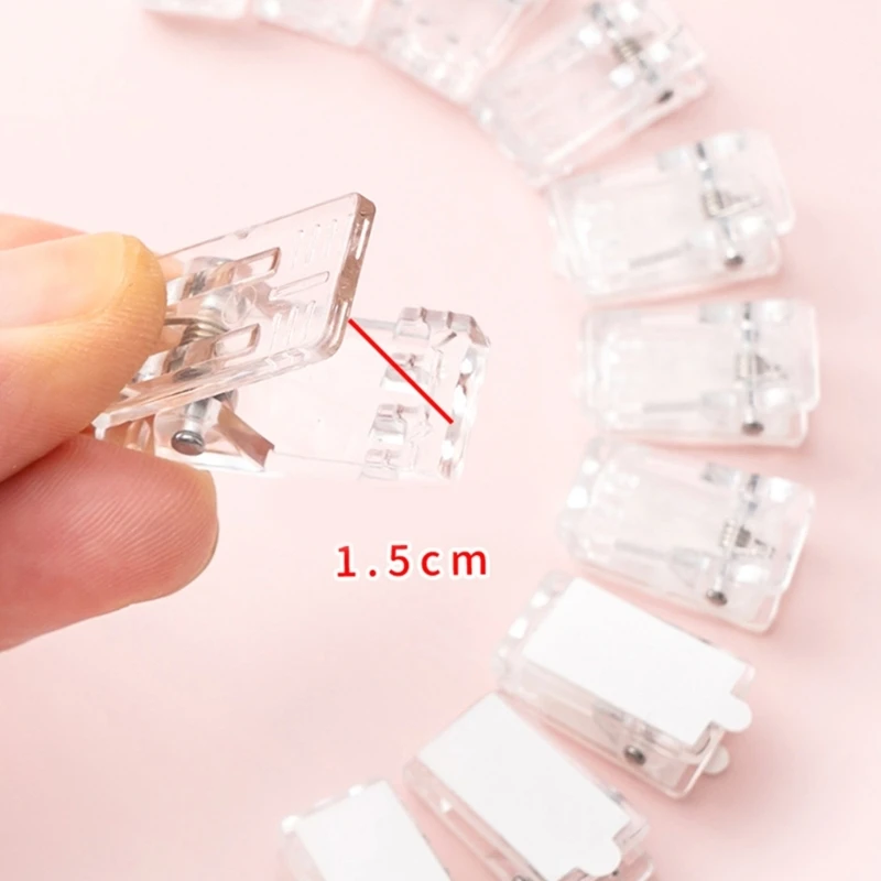 Bộ 50 Rõ Ràng Tự Dính Kẹp Tường Kẹp Thảm Kẹp Poster Móc Kẹp Có Dán Mặt Sau Cho Note Ảnh trang Sức Giọt