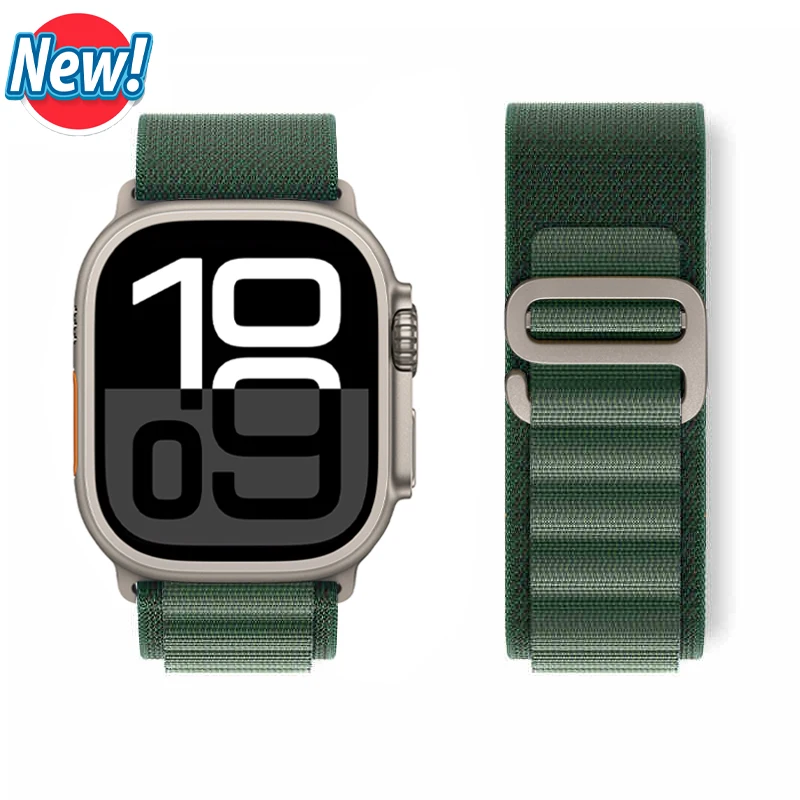 Alpine Loop für Apple Watch Armband Ultra 3 4 49mm Serie 10 9 SE3 46mm 42mm 40-44mm 45mm 41mm G-Haken Sportarmband Correas iWatch 11