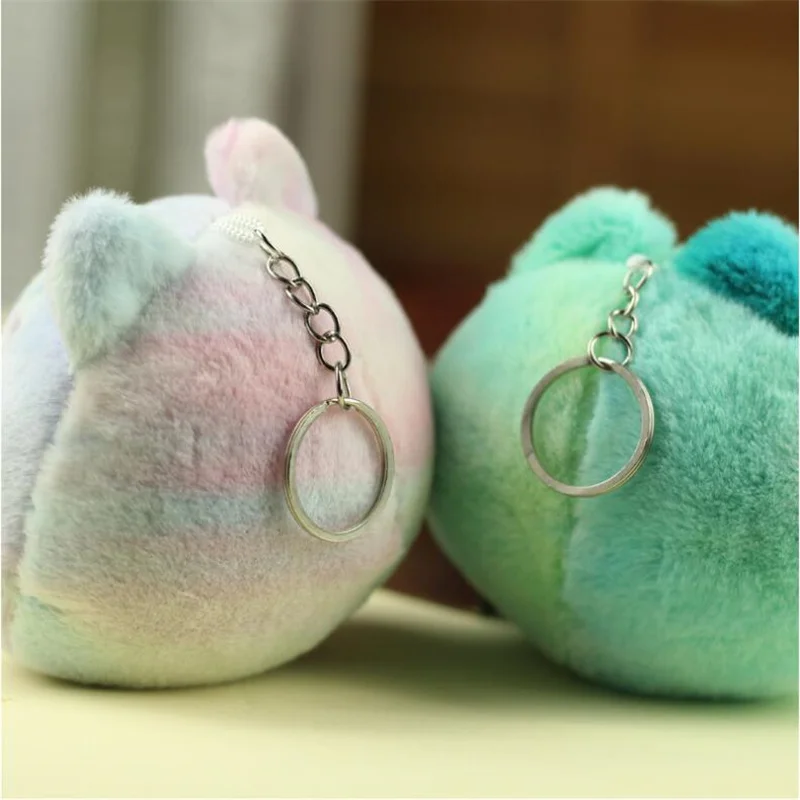 Jouet en peluche chat de dessin animé créatif pour filles, pendentif de sac, mini animal en peluche, porte-clés beurre, ornements, cadeaux, 12cm, 1 pièce