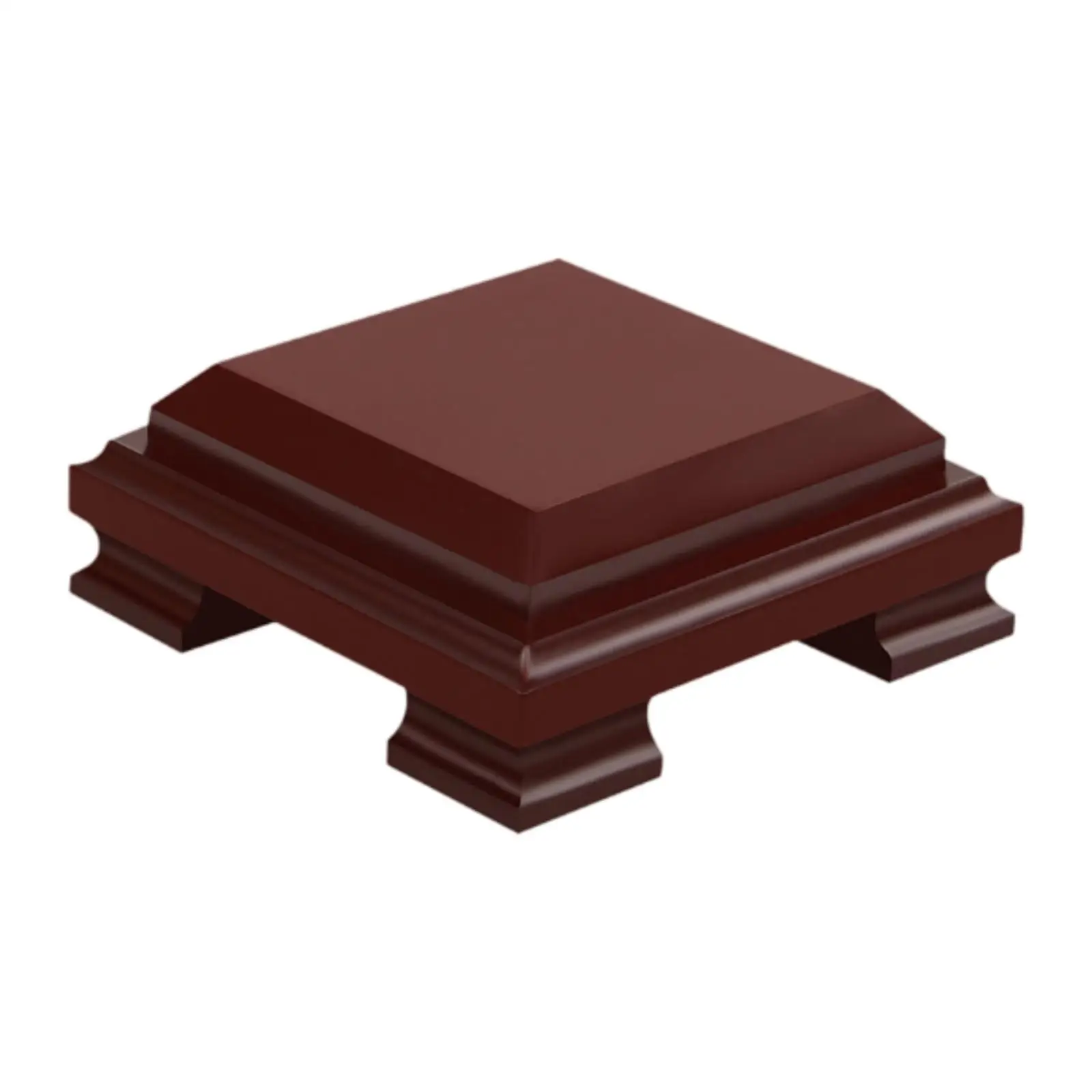 

Wooden Display Base Square,Keepsake Display Base,Decor Traditional Solid Wood Display Stand Sculpture Base for Bonsai,Lamp