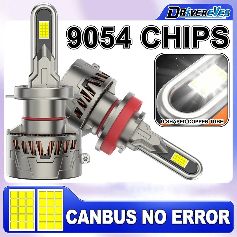 

Drivereyes H4 Led h8 h9 Headlights No Error K5C H7 880 881 H11 H1 HB3 HB4 9005 9012 HIR2 30PCS 9054 CSP Led Fog Lamps CANBUS 12V