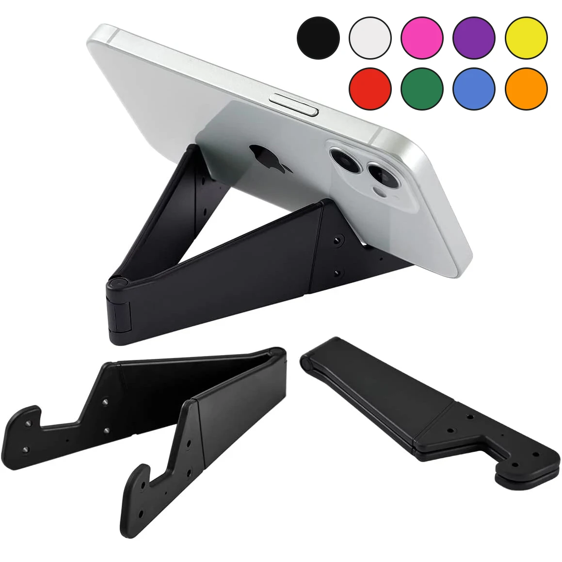 Universal Pocket-Sized Colorful Portable Foldable V Model Mobile Phone Holder For IPads,Tablets,E-Readers,Cellphones, Kindles