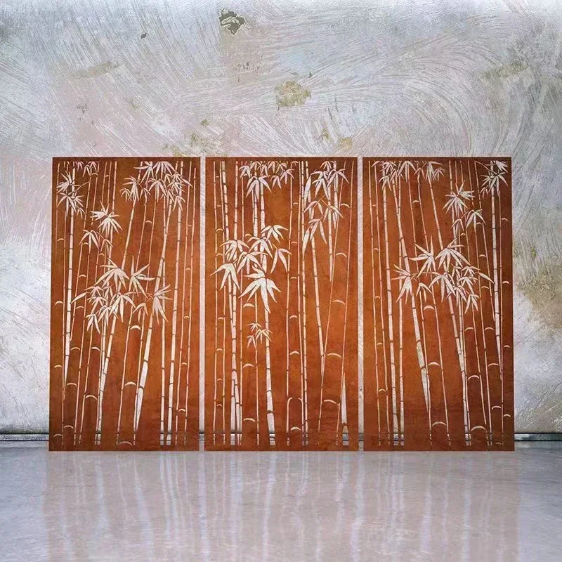 Customized metal wall divider room divider  Garden decorative corten steel Screens & Room Dividers