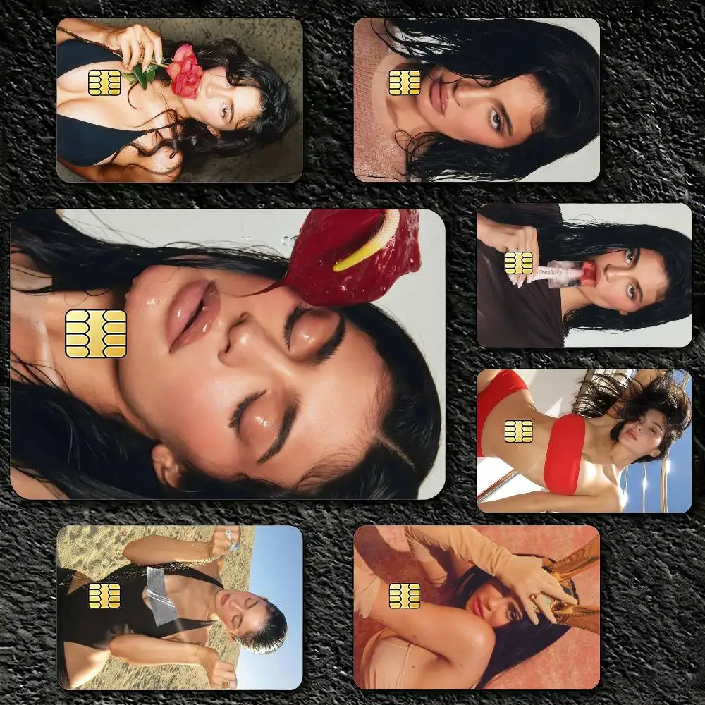 

K-Kylie J-Jenner Credit Card Skin Stickers For VISA Bank Bus Metro Access Card Protective Film Cover Sticker