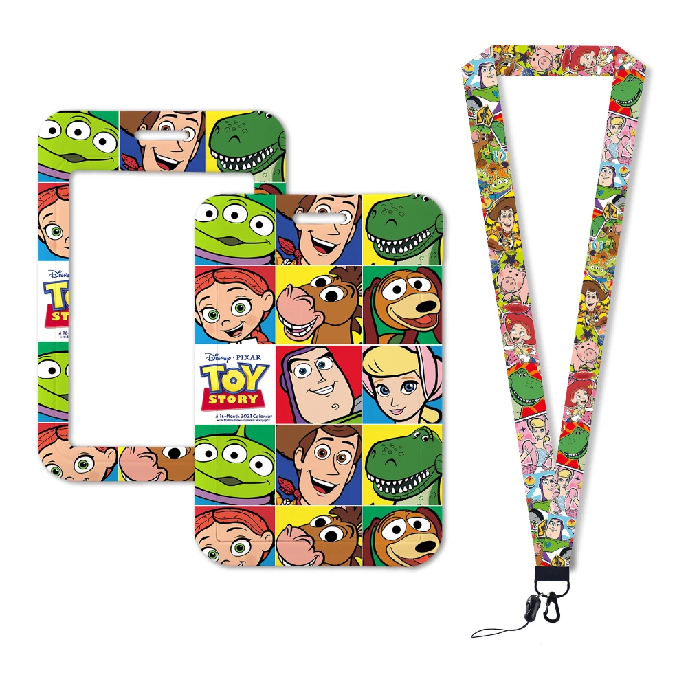 Disney Toy Story Woody tali lanyard leher, gantungan kunci tali lanyard, gantungan kunci, kartu ID, tali gantung, hadiah Aksesori