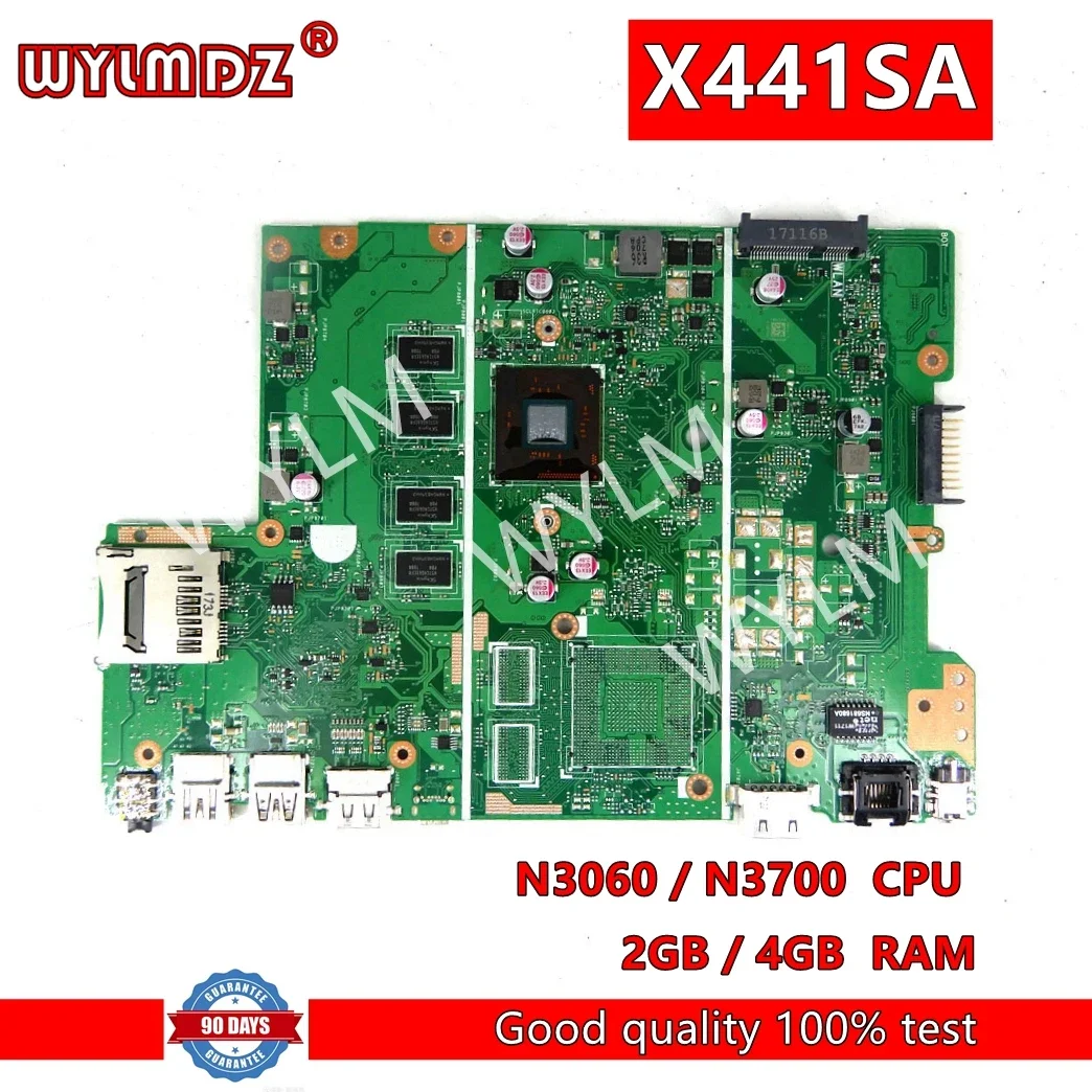 X441SA N3060/N3700 CPU 2G/4G RAM Laptop Motherboard REV2.1 For Asus X441S X441SA X441SC A441S Mainboard 100% Tested