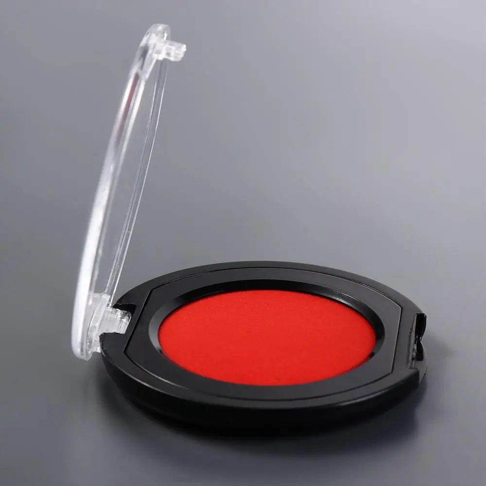 Rosso blu nero Mini tampone di inchiostro per impronte digitali stampa trasparente per tampone di inchiostro per stampa Thumbprint notarile tampone di inchiostro per firma Anti-falso ad asciugatura rapida