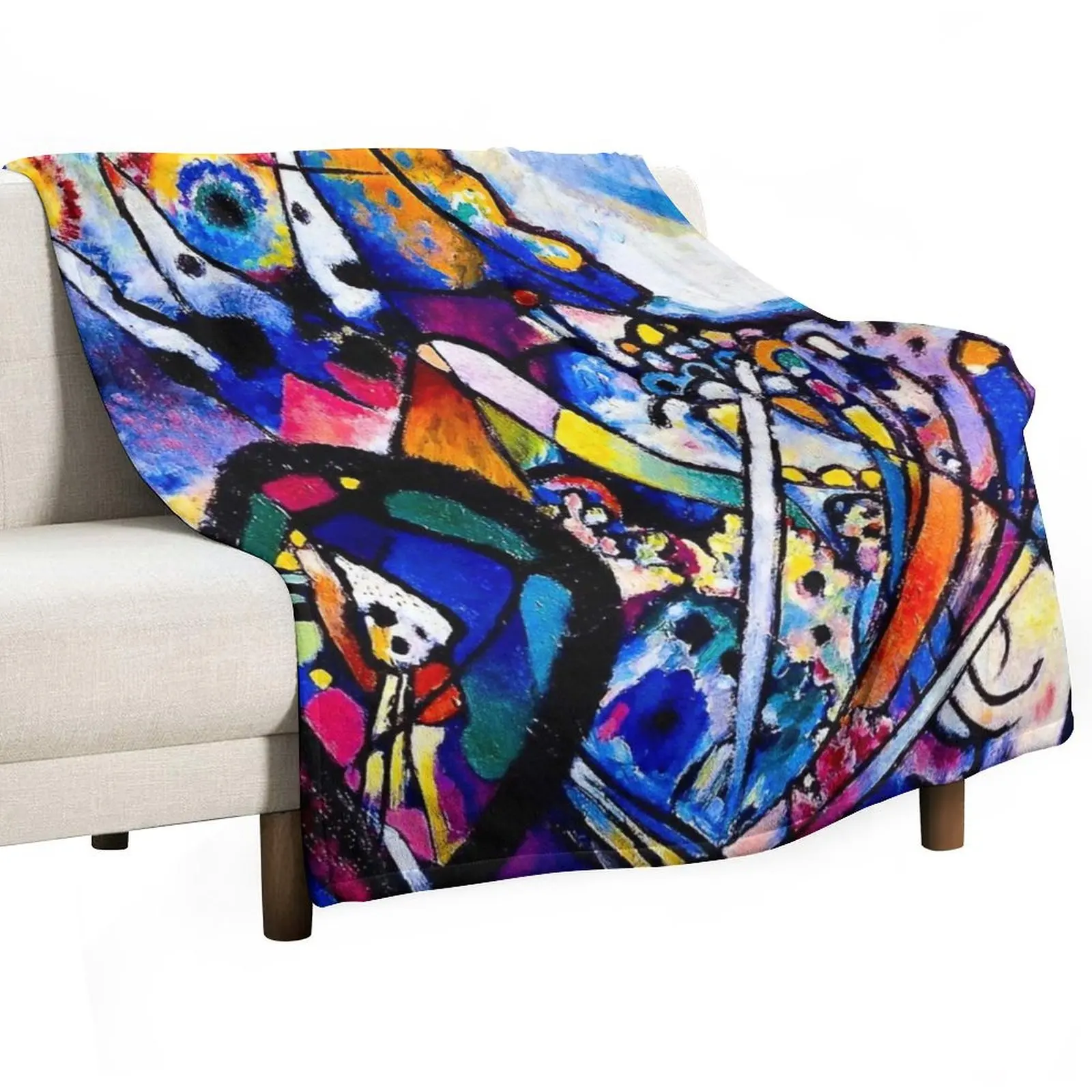 wassily kandinsky art style Throw Blanket Soft Plaid Sofa Quilt Warm Winter beds Blankets For Sofas Blankets