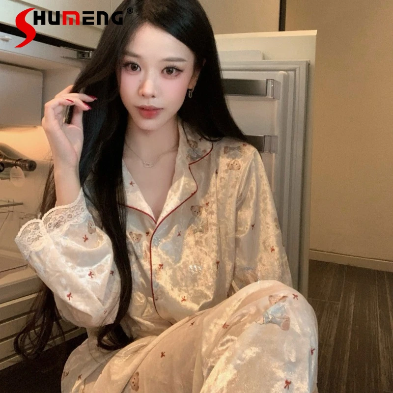 

Вельветовая пижама для женщин: зимний комплект для сна в стиле Pure Desire, элитный женский зимний домашний костюм в японском стиле из вельвета