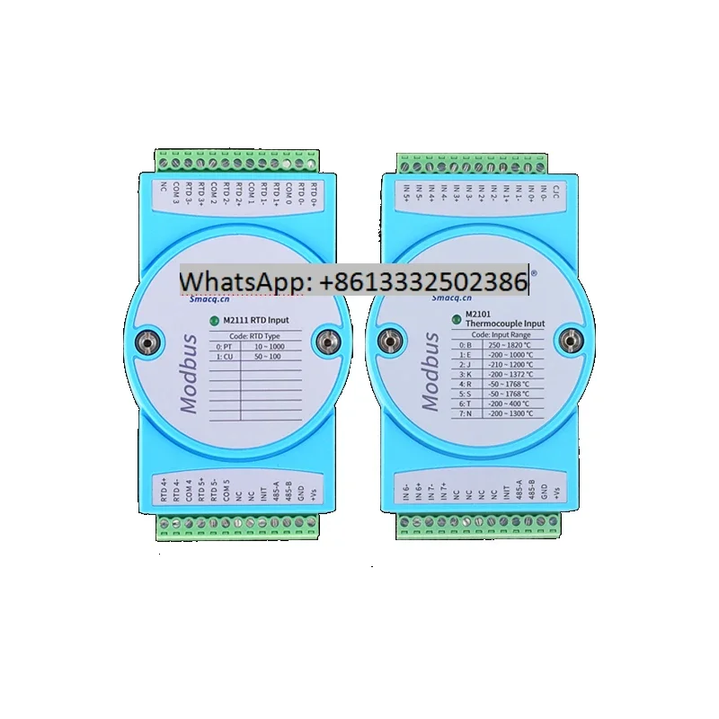 M2100 Thermocouple PT100 Temperature Data Acquisition Card Module Recorder 8-channel 6-channel RS-485 Remote IO