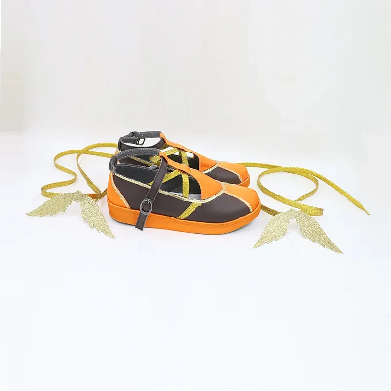 لعبة Tekken 8 Ling Xiaoyu أحذية كوسبلاي أحذية برتقالية للهالوين وأعياد الميلاد كرنفال لعب الأدوار دعائم الحفلات للنساء والرجال 6؛ d'3,h'7.b