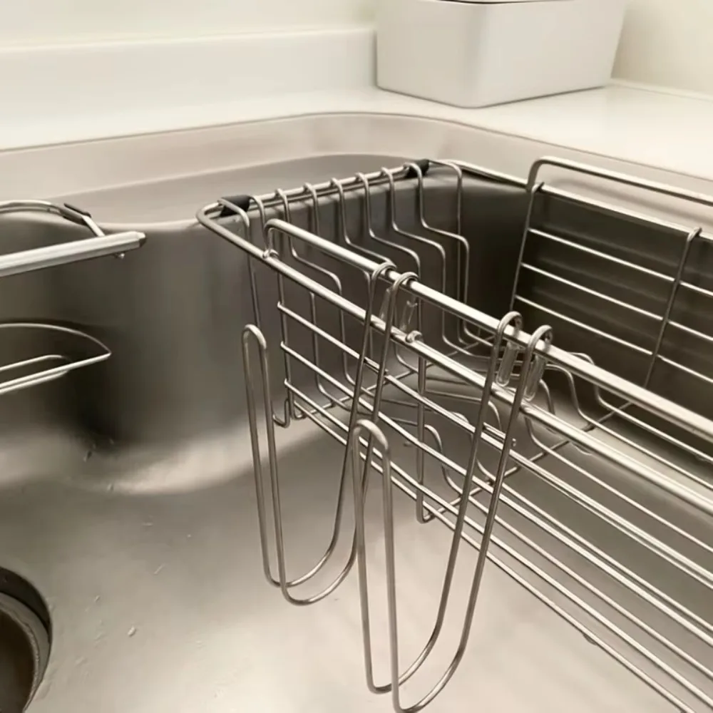 4PCS U Shape Hanging Cup Drying Hook Bold Space Saving Kitchen Storage Rack Stainless Steel Wear-resistant