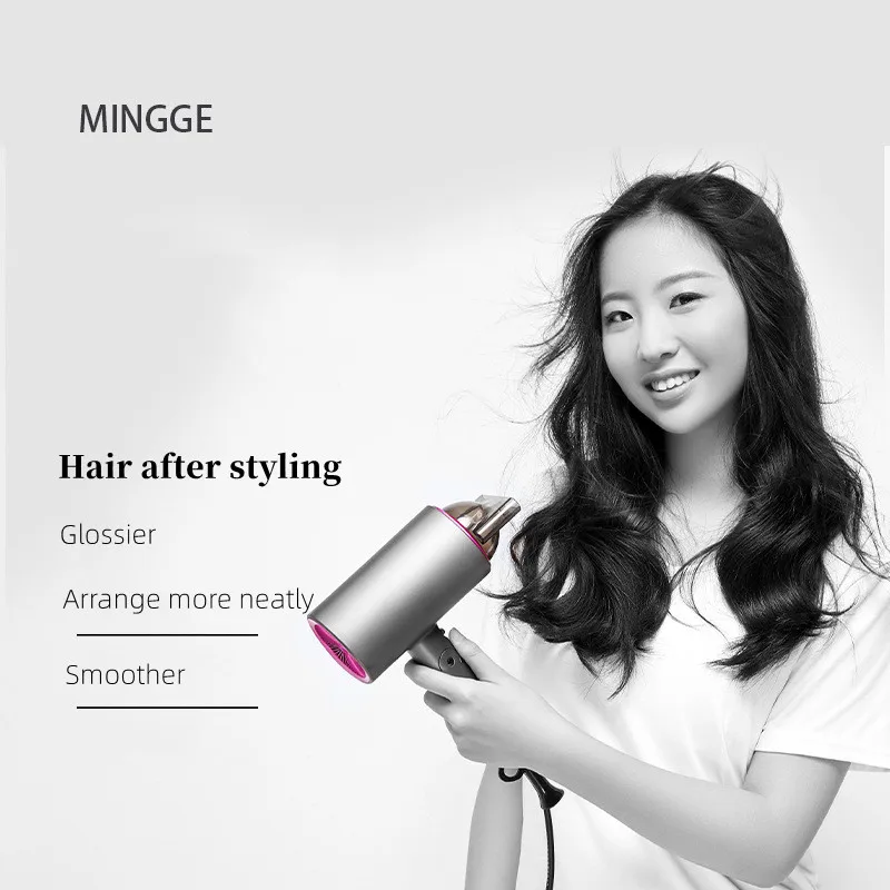 Pengering rambut lipat, pengering rambut Model baru 110V/220V, penyimpanan dapat dilipat 1800W daya tinggi EU/US/UK