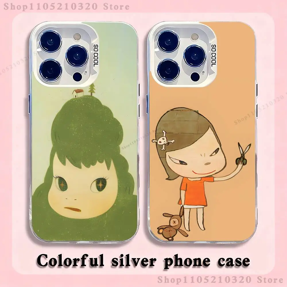 

Cute Y-Yoshitomo N-Nara Phone Case For iPhone 17,16,15,14,13,12,11,Pro,XS,Max,Plus,Mini,SE4,E white Matte Shockproof Cover