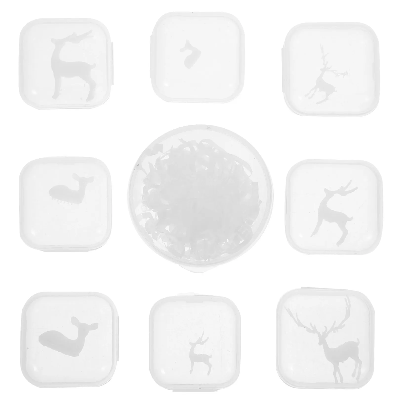 Deer Resin Fillers Set – 3D Mini Elk Animal Shapes for DIY Epoxy Jewelry & Micro Landscape Decoration