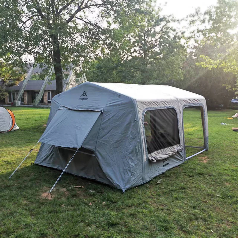 With Pump Inflatable Tent Featuring Tc Cotton Fabric Tpu Air Pipe Pvc Bottom Easy Setup Quick Inflation Reliable For Outdoor