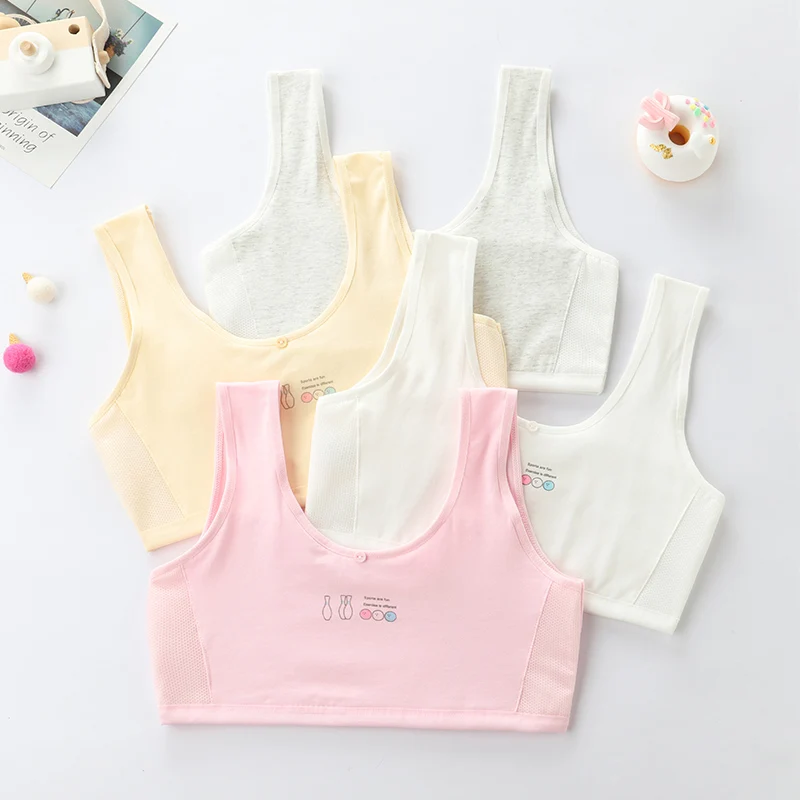 Undercover for girls in their developmental stage, vest for junior high school students aged 12-14-16, pure cotton bra for both