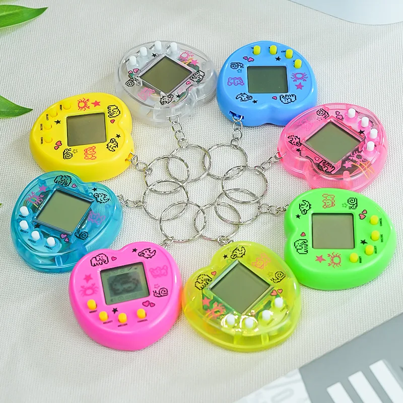 1PCS Transparent Electronic Pets Game Tamagotchi Handheld Game Console Toy Virtual Cyber Digital Pet Pixel Funny Gift Play Toy