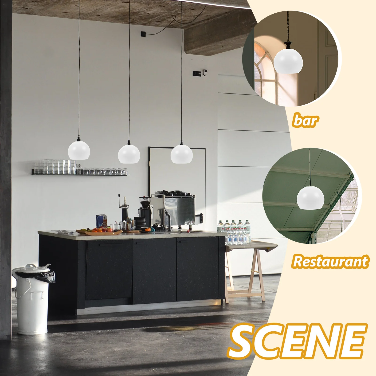 

Iron Pendant Light Shade Semicircular Metal Lamp Cover For Bulb Hanging Fixture Ceiling Light Cage Home Bar Restaurant