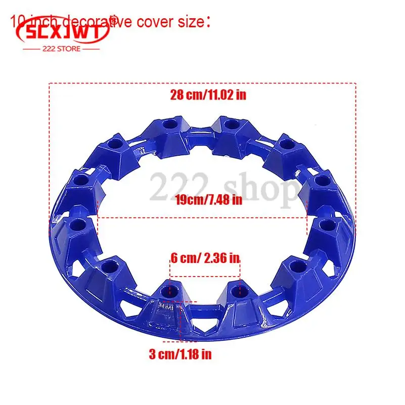 8 Inch 10inch ATV Wheel Trim Hub Protection Decor Rim Cap Vehicle All Terrain Wheel Plastic Cover view 3