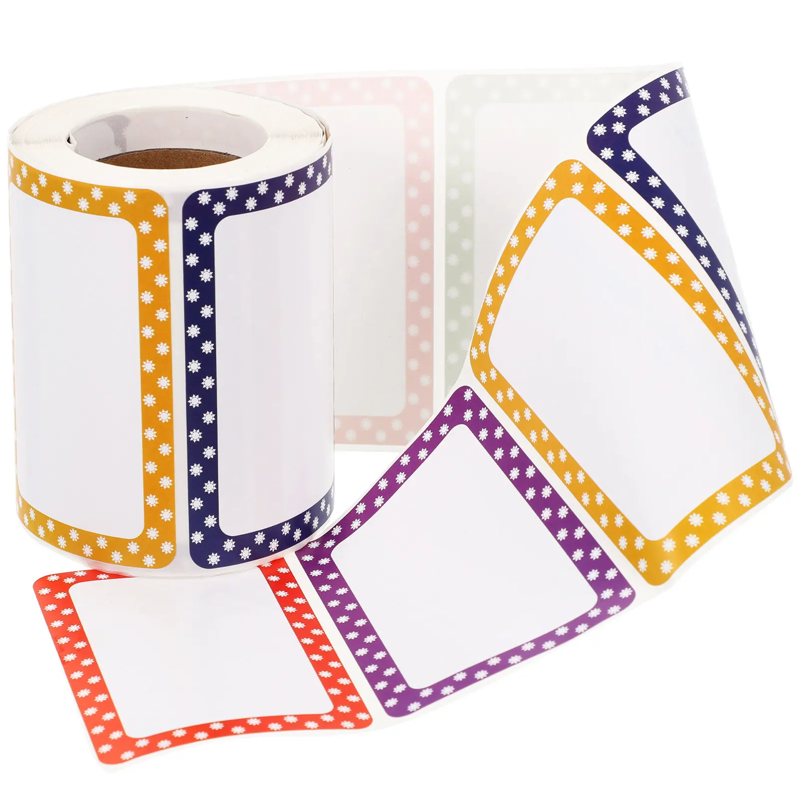 

1 Roll Self-Adhesive Name Tag Labels Writable Sticker Decals for Organizing Class Office Storage Name Tag Stickers