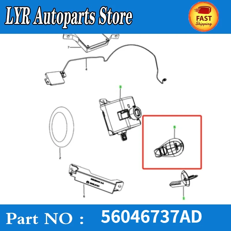 New Genuine Remote Smart Key 56046737AE 56046737AA 56046737AH 56046737AD For Jeep Grand Cherokee