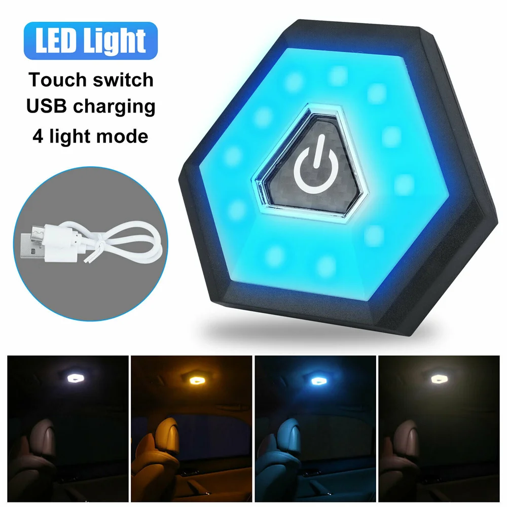 Car Interior Ceiling Dome Light Wireless Led USB Charging Lamp for Vehicle RV Camping Reading Light