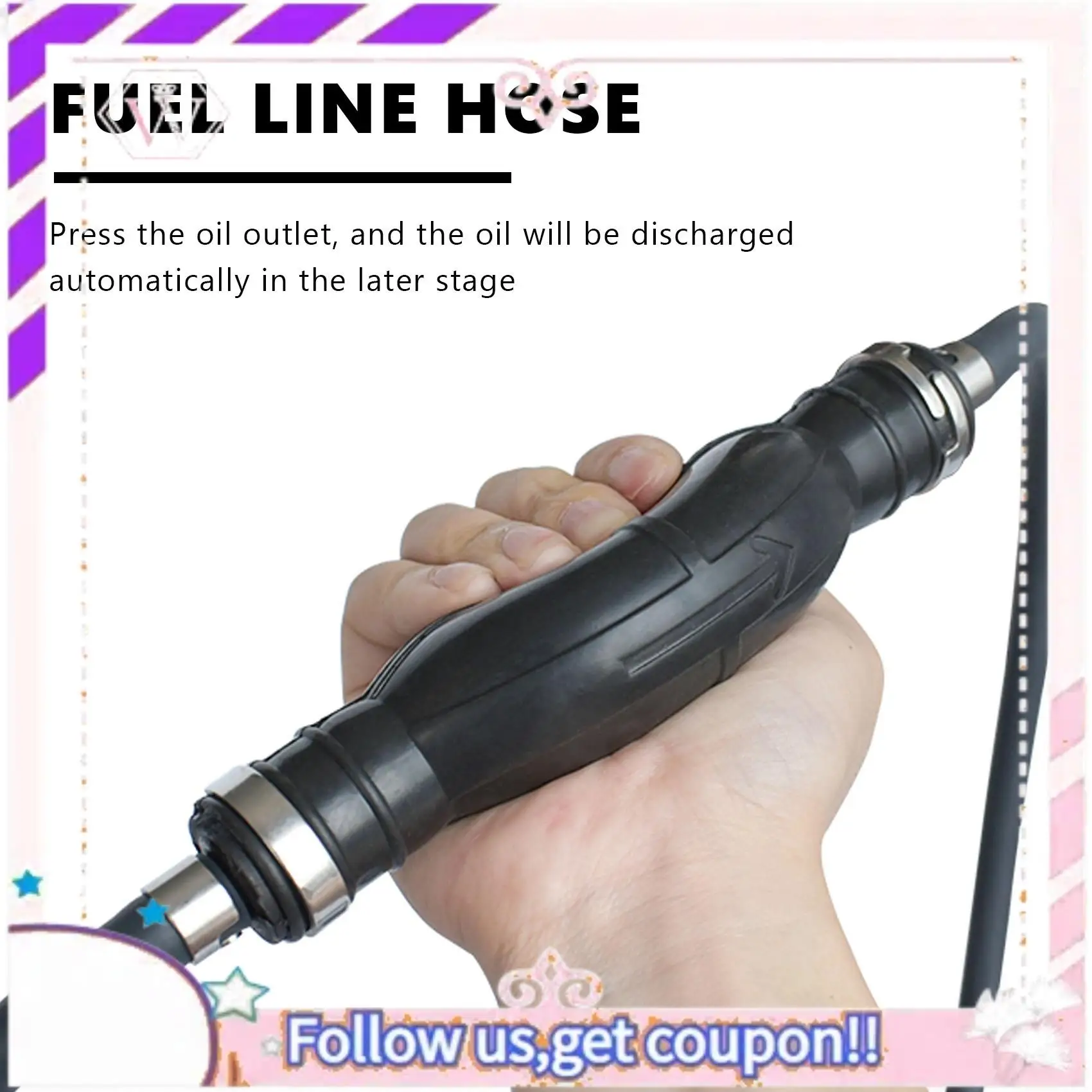 A76T-2M Fuel Line Hose Assy For Outboard P-Rimer Bulb Connector