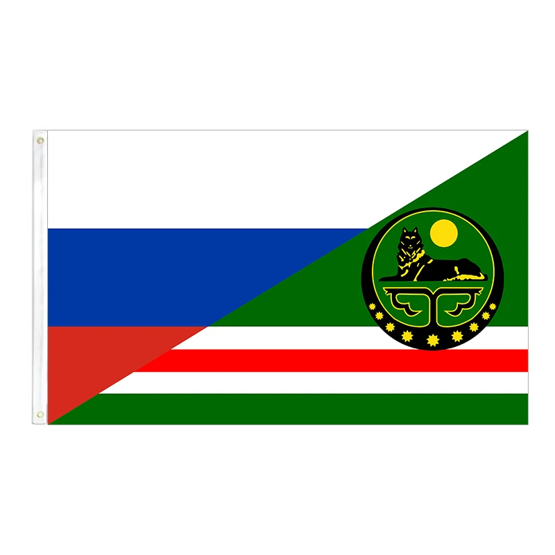 Russia Chechnya Republic Together Flag 2ft*3ft (60*90cm) 3ft*5ft (90*150cm) Size Christmas Decorations for Home Banner