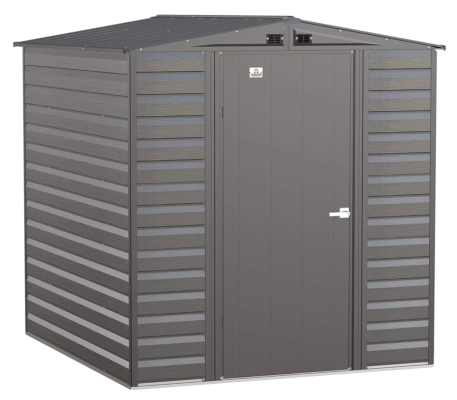 

6x7ft Outdoor Steel Storage Shed Tool Garden Backyard Grey Customized
