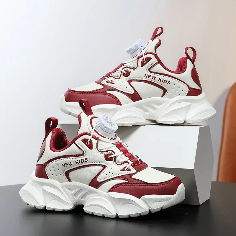 Mode Kinder Turnschuhe Herbst Leder Jungen Laufschuhe Leichte Casual Mädchen Tennis Schuhe Non-slip Kinder Outdoor Turnschuhe