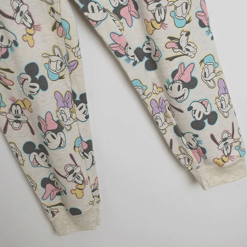 Disney Mickey Minnie Mouse Daisy Donald Duck Fleece Sweatpants Women Casual Cartoon Sports Pants Pajama Bottoms Trousers Femme