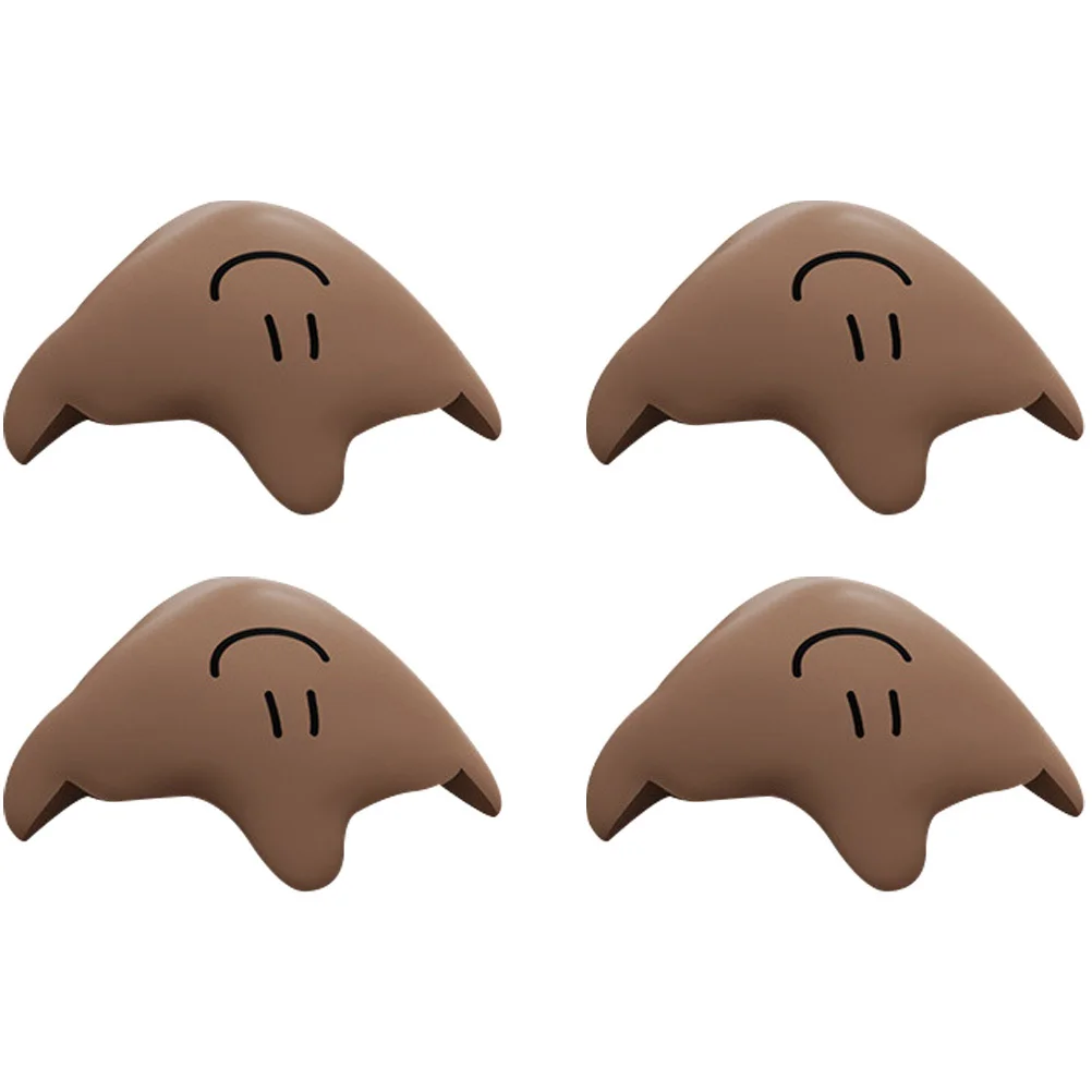 Protectores de esquina a prueba de bebés, protectores de bordes de marco de cama para mesa, escritorio, parachoques de seguridad de muebles de silicona, protectores de esquina, 4 Uds.