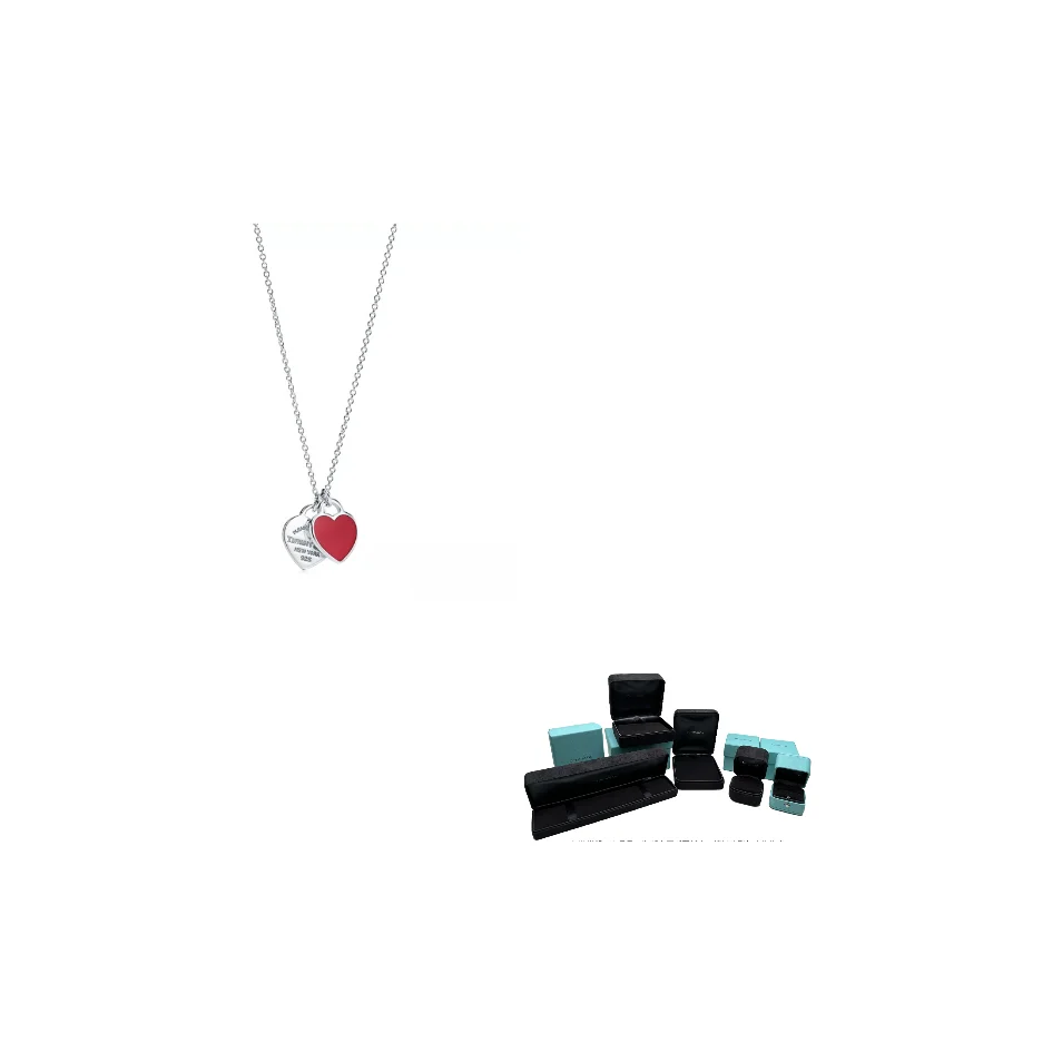 

TIFFANY & CO. Return To Tiffany Collection 925 Sterling Silver, Enamel Collarbone Necklace Women's Red 61941835