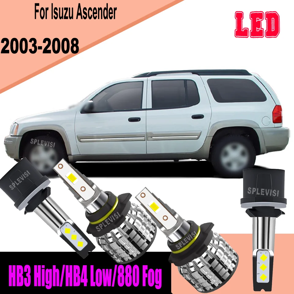 

All-Weather Visibility - Complete LED Headlight 9005/9006 hi lo & 880 Fog Light For Isuzu Ascender 2003 2004 2005 2006 2007 2008