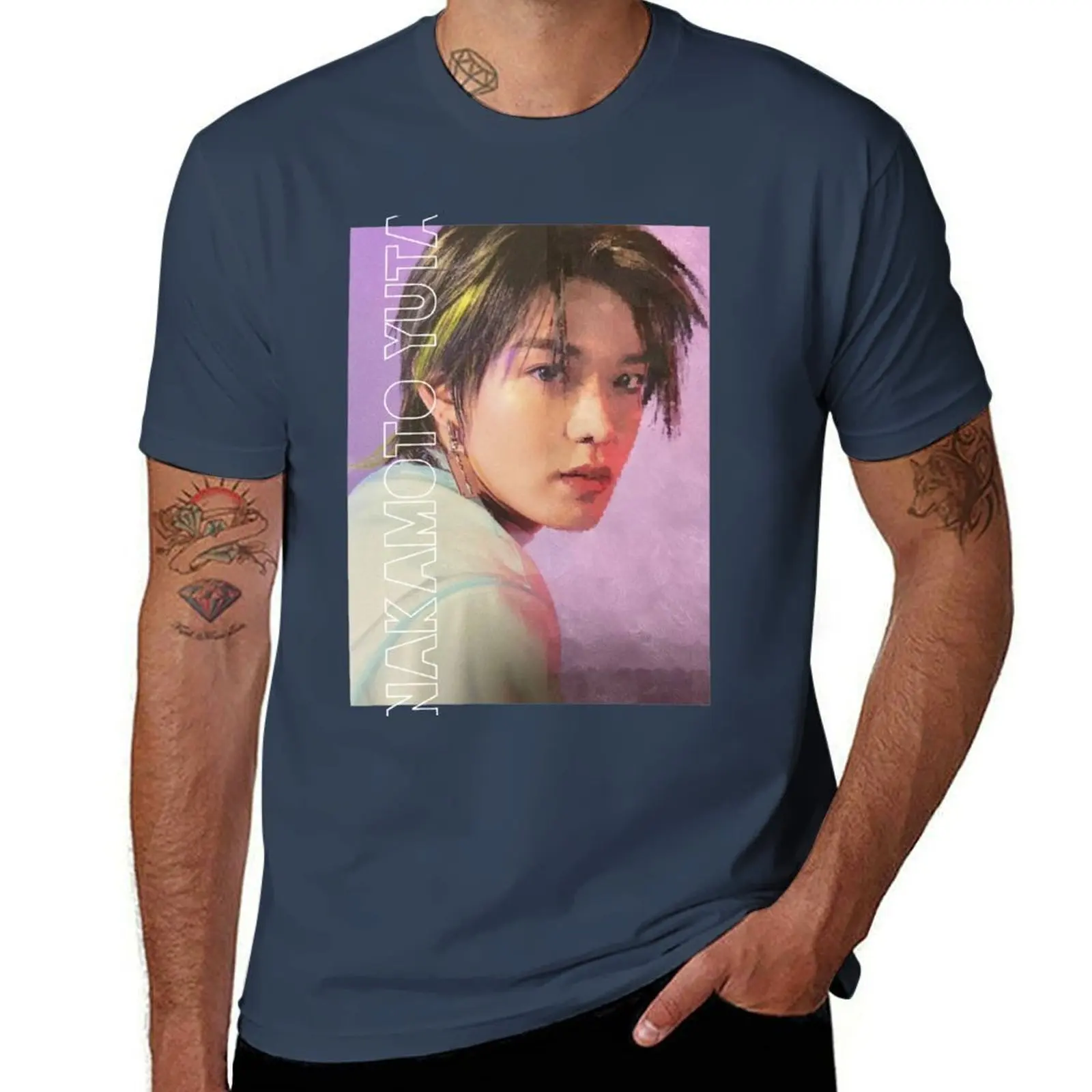 

NAKAMOTO YUTA T-Shirt Minimalist Casual Short Sleeve Top