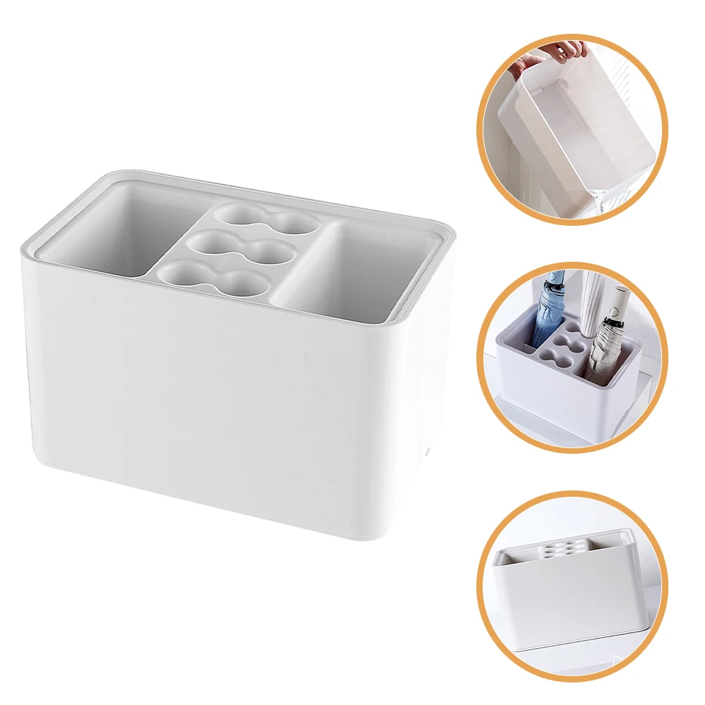 

Storage Rack Holder Entryway Space Saving Stand With Detachable Drip Tray Rain Umbrella Organizer Indoor Plastic Umbrella Rack